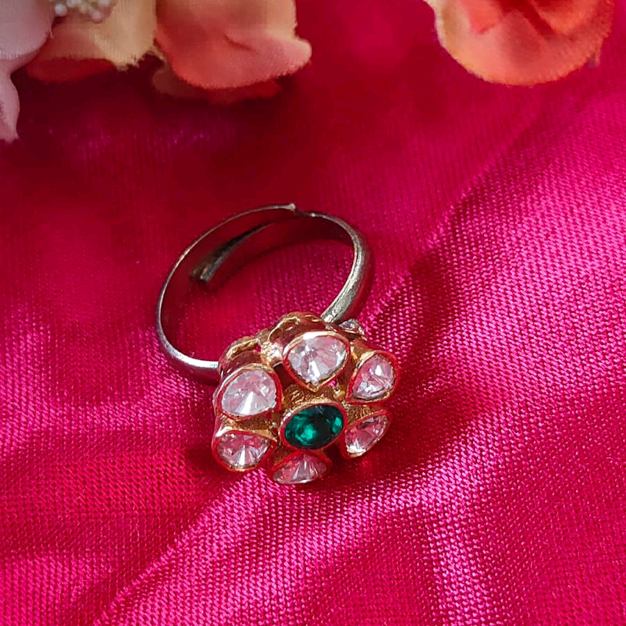 Green Moissanite Ring